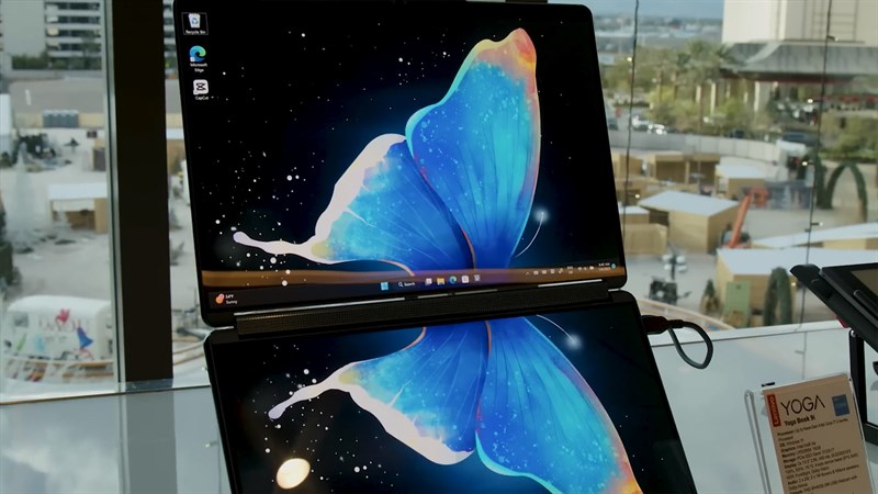 Lenovo Yoga Book 9i còn được tích hợp nhân đồ họa Intel Iris Xe Graphics với hiệu suất xử lý hình ảnh vượt trội