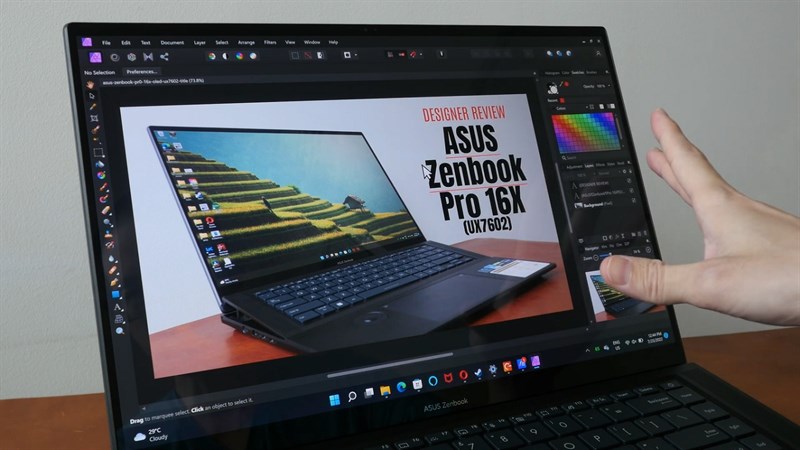 ASUS Zenbook Pro 16X OLED phù hợp cho những người dùng chuyên về mảng sáng tạo hoặc giải trí nâng cao