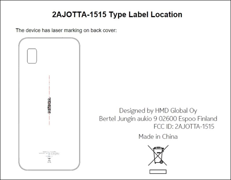 Thêm một mẫu điện thoại Nokia vừa được FCC chứng nhận Thêm một mẫu điện thoại Nokia vừa được FCC chứng nhận
