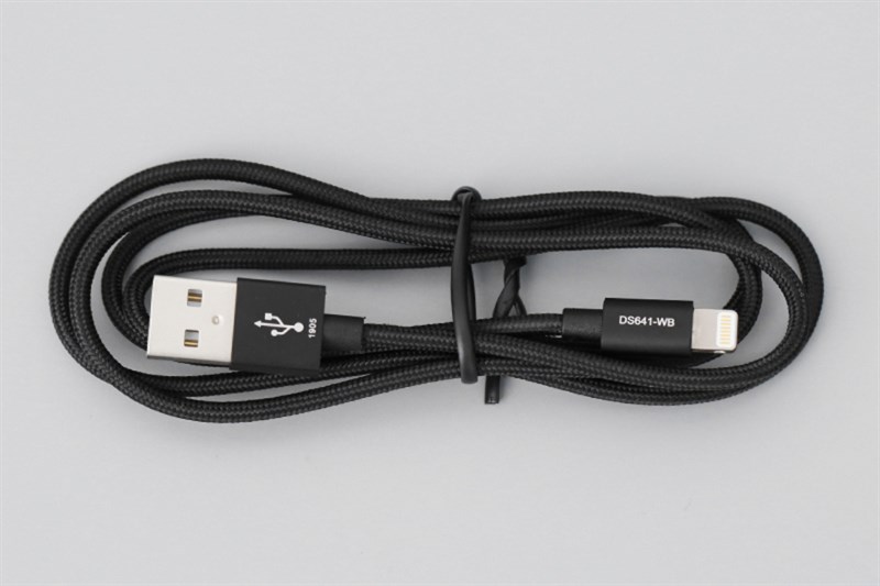 Cáp Lightning MFI 1 m Mbest DS641-WB Đen giảm 40% - Cáp lightning chất lượng
