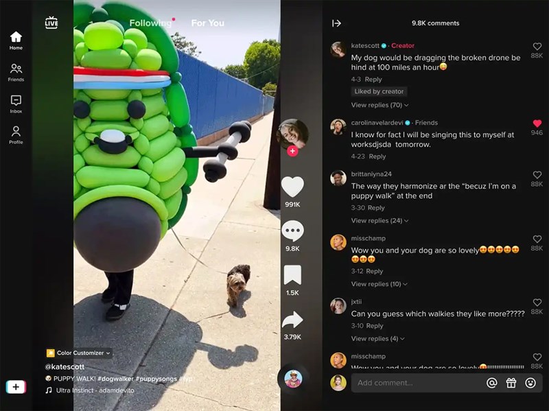 TikTok chính thức cập nhật chế độ ngang cho tablet Android TikTok chính thức cập nhật chế độ ngang cho tablet Android
