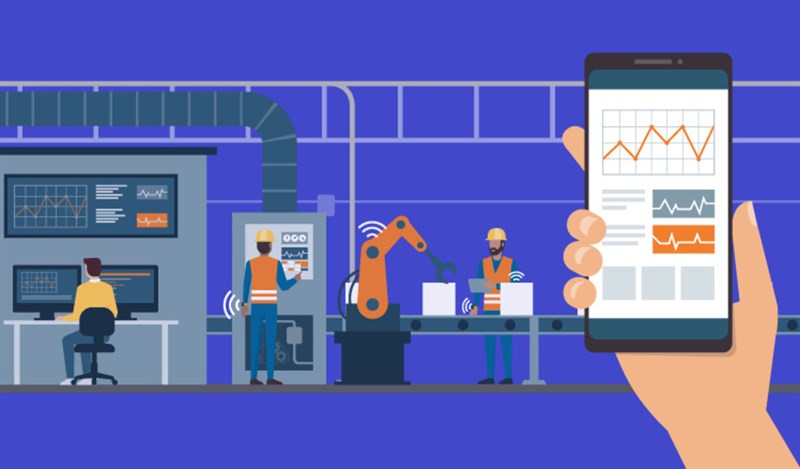 IoT được áp dụng vào dầy chuyền sản xuất IoT được áp dụng vào dầy chuyền sản xuất