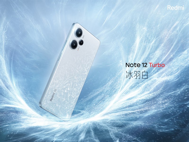 Phiên bản màu trắng của Redmi Note 12 Turbo. Nguồn: Redmi.