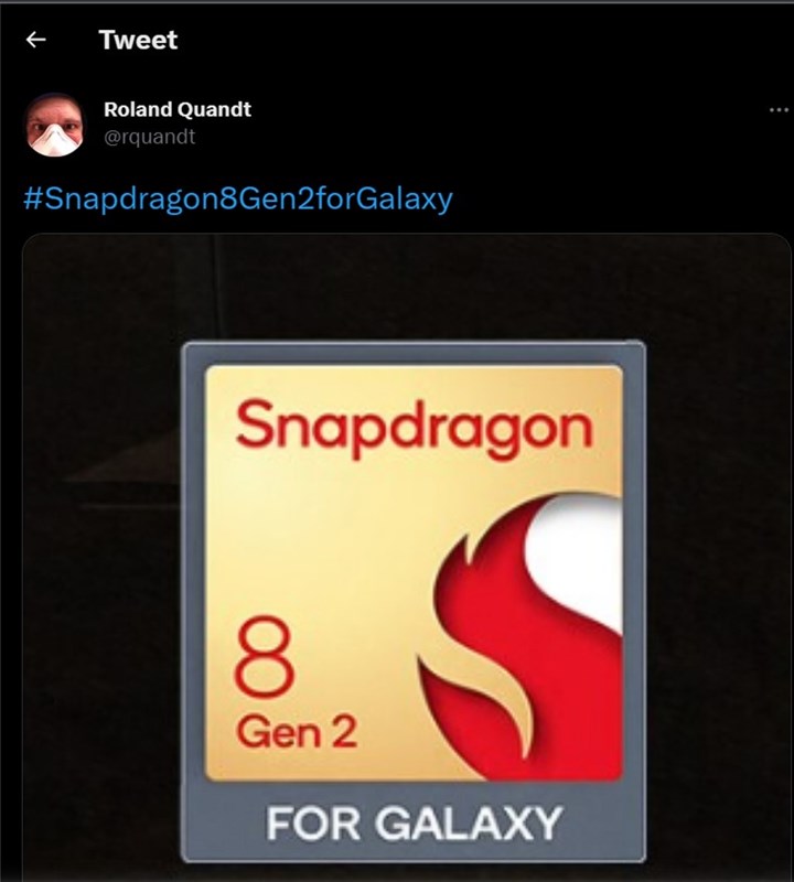 Bài đăng rò rỉ về logo của Snapdragon 8 Gen 2 độc quyền dành cho Samsung Bài đăng rò rỉ về logo của Snapdragon 8 Gen 2 độc quyền dành cho Samsung
