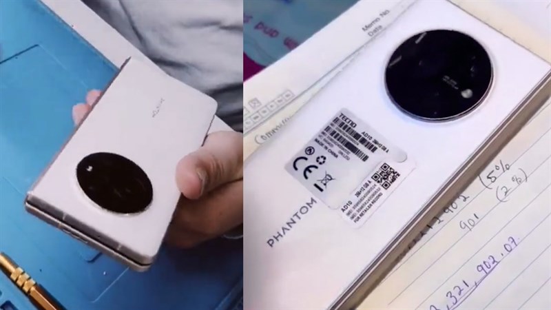 Tecno Phantom V Tecno Phantom V Fold, cái tên mới trong làng smartphone màn hình gập bị rò rỉ video