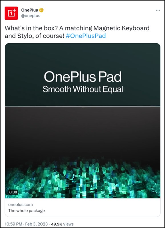OnePlus Pad được xác nhận sẽ đi kèm với loạt phụ kiện hấp dẫn OnePlus Pad được xác nhận sẽ đi kèm với loạt phụ kiện hấp dẫn