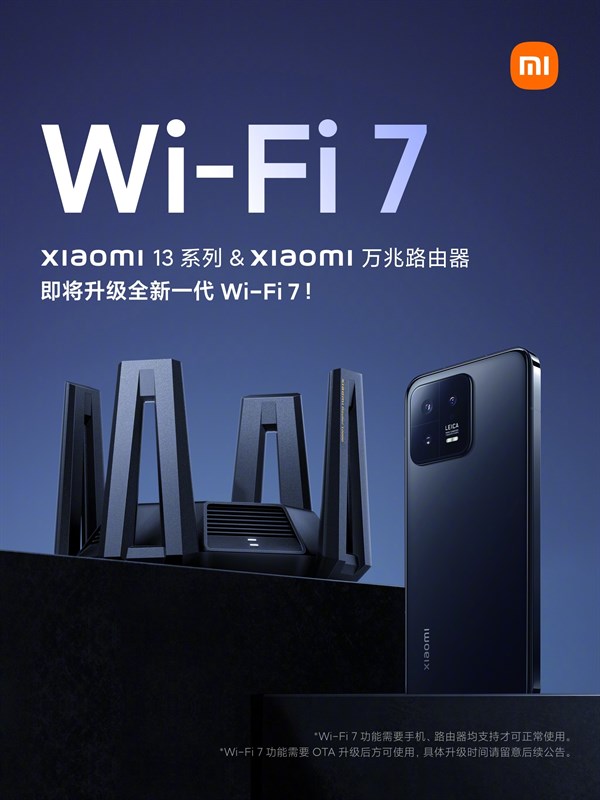 Theo Xiaomi, chuẩn Wi-Fi 7 có thể kích hoạt chỉ thông qua một bản cập nhật phần mềm