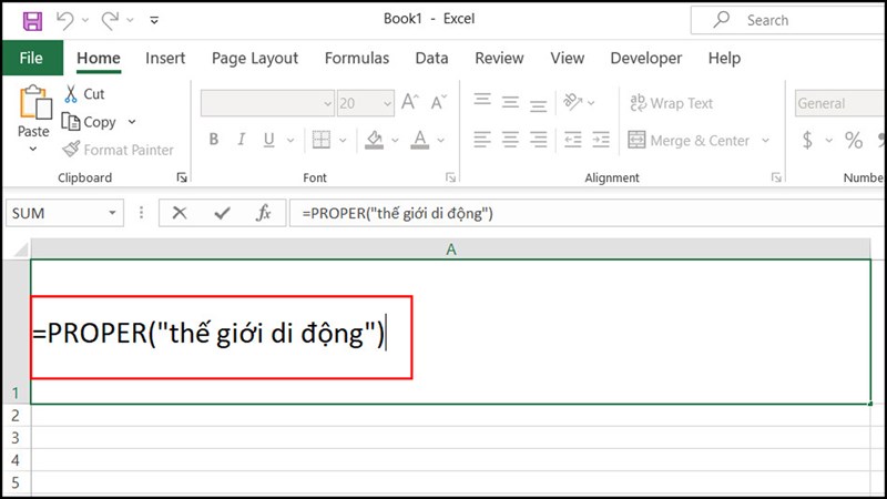 cách viết hoa chữ trong Excel cách viết hoa chữ trong Excel