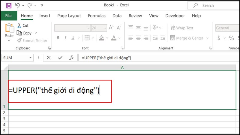 cách viết hoa chữ trong Excel cách viết hoa chữ trong Excel