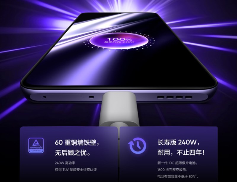 realme GT Neo5 có hai phiên bản trong có phiên bản sạc nhanh 240 W đầu tiên trên thế giới! realme GT Neo5 có hai phiên bản trong có phiên bản sạc nhanh 240 W đầu tiên trên thế giới!