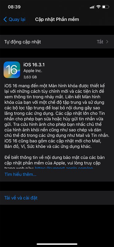 Apple phát hành iOS 16.3.1 Apple phát hành iOS 16.3.1