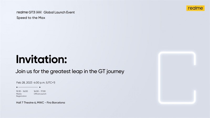 realme GT3 ấn định ngày ra mắt toàn cầu realme GT3 ấn định ngày ra mắt toàn cầu
