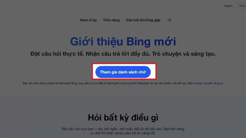 Cách đăng ký sử dụng Bing AI Cách đăng ký sử dụng Bing AI