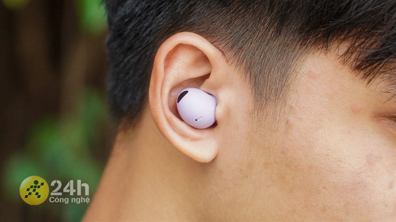 Thiết kế của Galaxy Buds2 Pro được tối ưu rất tốt cho tính năng chống ồn.