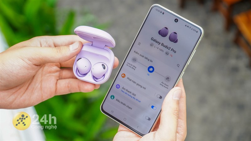 Công nghệ Âm thanh vòm 360 độ (Dolby Atmos) của Galaxy Buds2 Pro cho trải nghiệm âm thanh trọn vẹn hơn nhiều