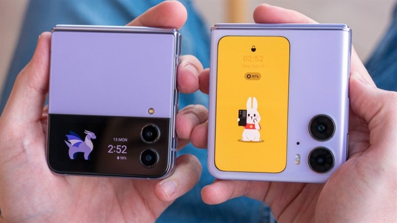 Màn hình phụ trên Galaxy Z Flip4 có vài hạn chế, so với OPPO Find N2 Flip