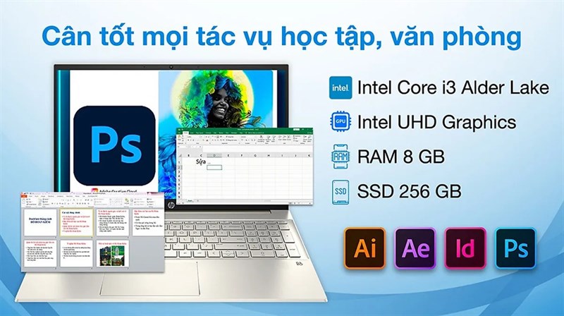 Chip Intel Core i3 thế hệ 12 dư sức đáp ứng nhu cầu thông thường của người dùng