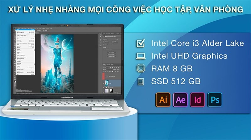 Vivobook 14x có hiệu năng vô cùng ổn định cho bạn thoải mái làm việc