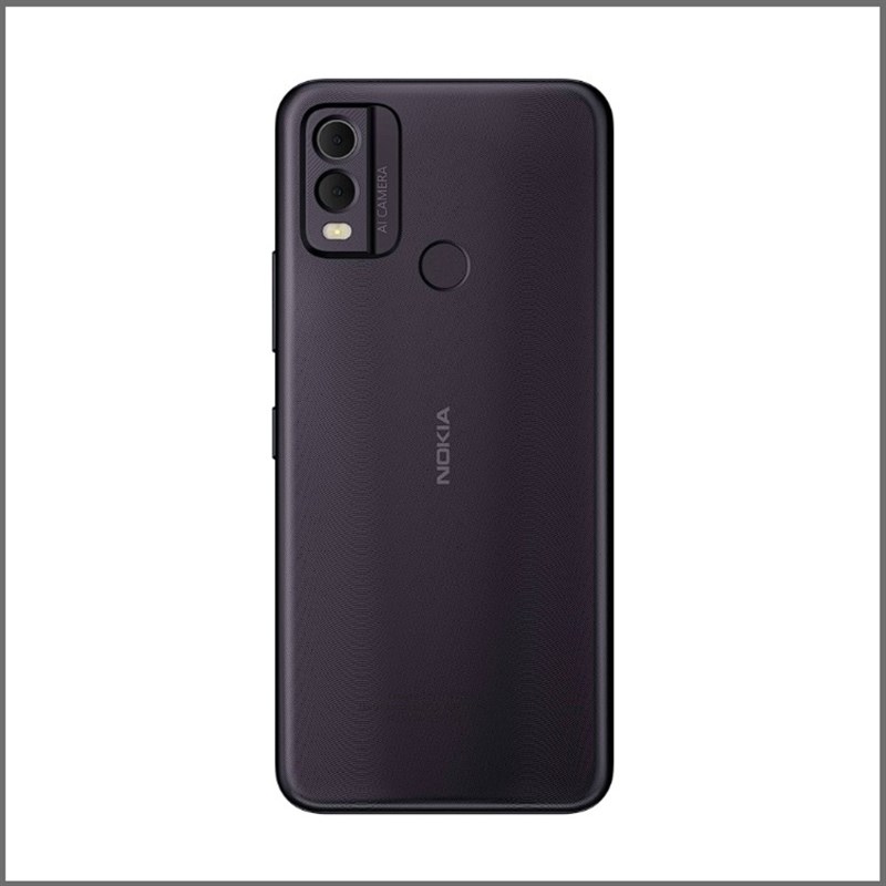 Nokia C22 với mặt lưng nhựa phiên bản màu Midnight Black