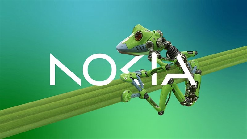 Mô hình minh hoạ về logo mới của Nokia