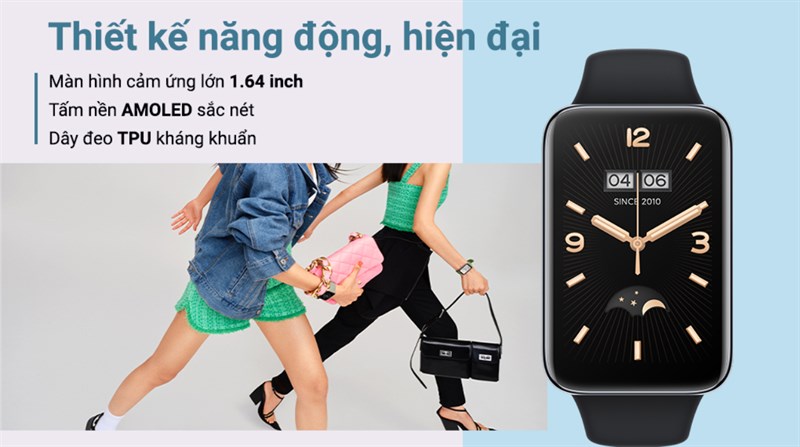 Vòng đeo tay thông minh Mi Band 7 Pro Đen