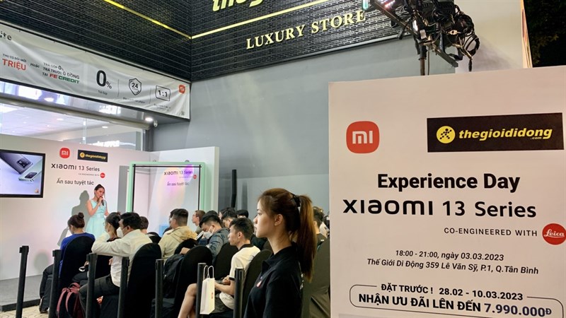 Sự kiện sẽ diễn ra tới 21 giờ quý độc giả chưa đến hãy tranh thủ đến để không bỏ lỡ sự kiện trải nghiệm Xiaomi 13 Series Sự kiện sẽ diễn ra tới 21 giờ quý độc giả chưa đến hãy tranh thủ đến để không bỏ lỡ sự kiện trải nghiệm Xiaomi 13 Series