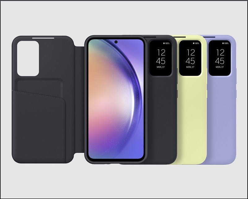 Đầy đủ màu sắc của Smart View Wallet Case sẽ được công bố vào ngày ra mắt Galaxy A54