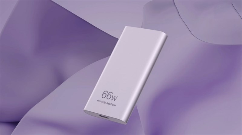 Huawei SuperCharge Max 66 W có 3 màu sắc đẹp mắt, trên đây là màu Tím Huawei SuperCharge Max 66 W có 3 màu sắc đẹp mắt, trên đây là màu Tím