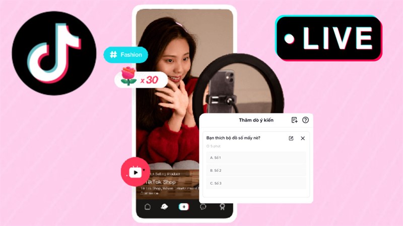 Cách tạo bình chọn trên LIVE TikTok