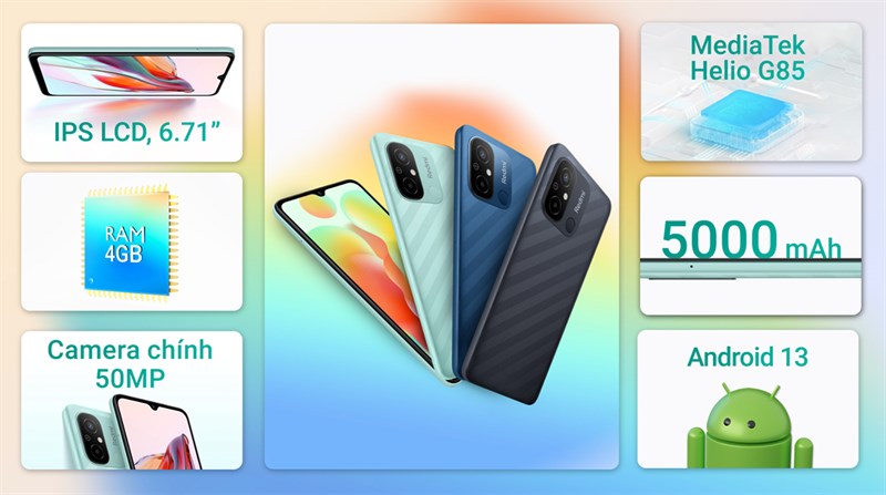 Hotsale: Giảm giá tiền trăm, trả góp 0% khi mua Xiaomi Redmi 12C