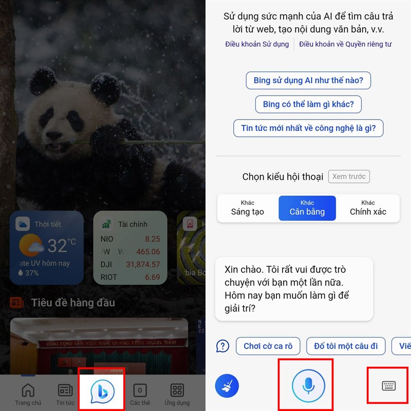 Hướng dẫn cách sử dụng Bing AI trên Android Hướng dẫn cách sử dụng Bing AI trên Android