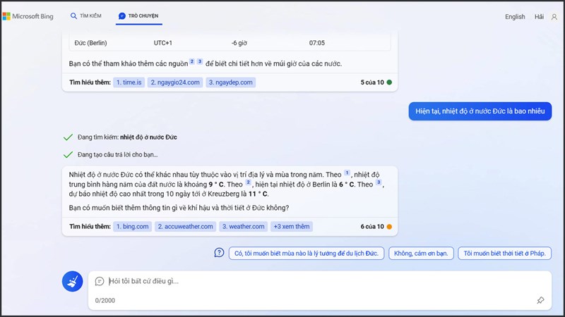 Top 5 mẹo sử dụng Bing AI
