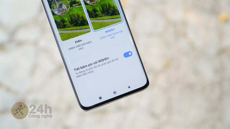 Tính năng tự động chuyển đổi độ phân giải màn hình trên Xiaomi 13 Pro. Tính năng tự động chuyển đổi độ phân giải màn hình trên Xiaomi 13 Pro.