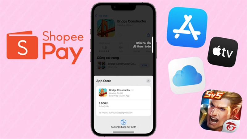 Cách thanh toán dịch vụ Apple bằng ShopeePay