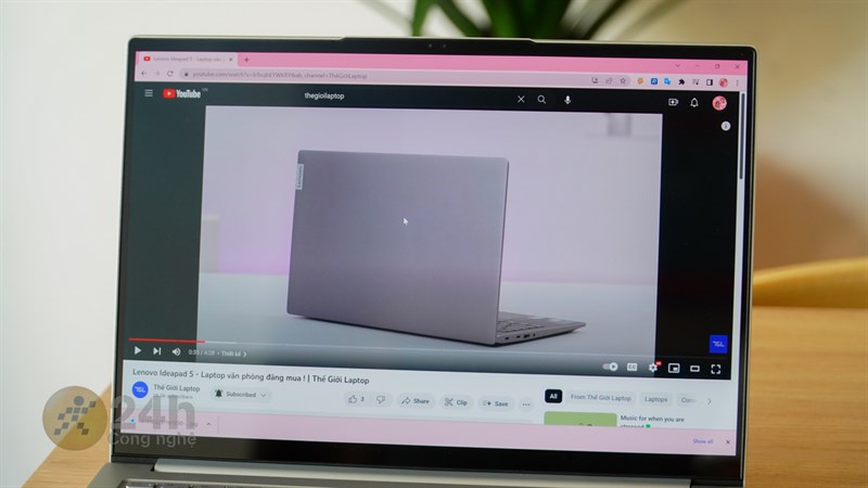 Đối với những tác vụ xem video giải trí cơ bản thì Lenovo Yoga Slim 7 Pro cân được dễ dàng mà không tiêu tốn quá nhiều năng lượng.