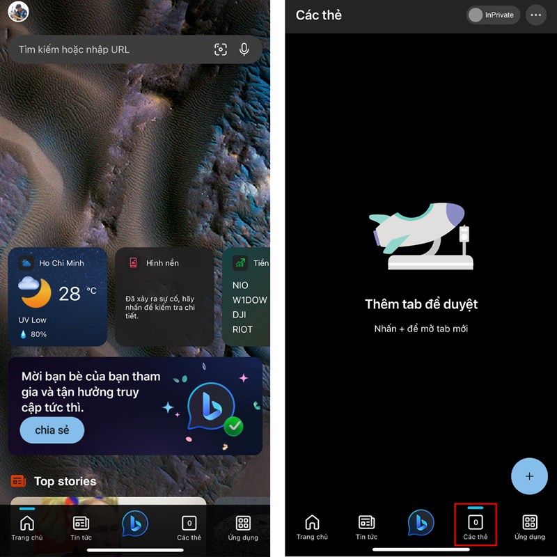 Cách bật chế độ ẩn danh trên Bing AI iOS Cách bật chế độ ẩn danh trên Bing AI iOS