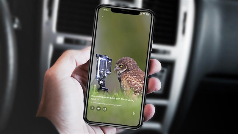 Cách lưu hình nền từ Bing AI iOS
