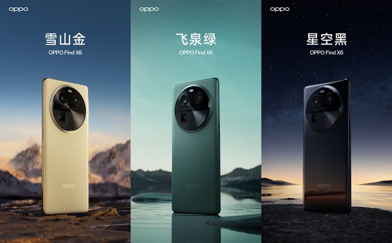 OPPO Find X6 có ba phiên bản màu sắc OPPO Find X6 có ba phiên bản màu sắc