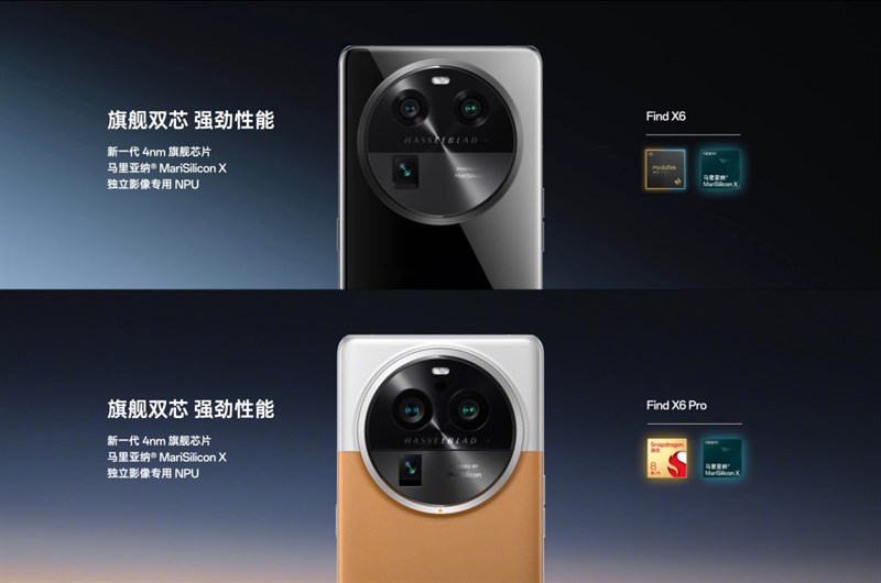Cả OPPO Find X6 và OPPO Find X6 Pro đều có bộ xử lý hình ảnh MariSilicon X tùy chỉnh Cả OPPO Find X6 và OPPO Find X6 Pro đều có bộ xử lý hình ảnh MariSilicon X tùy chỉnh