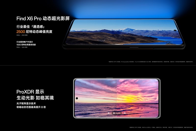 OPPO Find X6 Pro có màn hình sáng nhất làng smartphone hiện nay OPPO Find X6 Pro có màn hình sáng nhất làng smartphone hiện nay