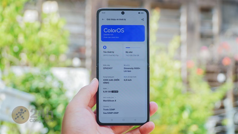 Cấu hình OPPO Find N2 Flip nổi bật với Dimensity 9000+