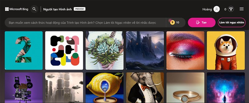 Bing ra mắt công cụ tạo hình ảnh bằng AI Bing ra mắt công cụ tạo hình ảnh bằng AI