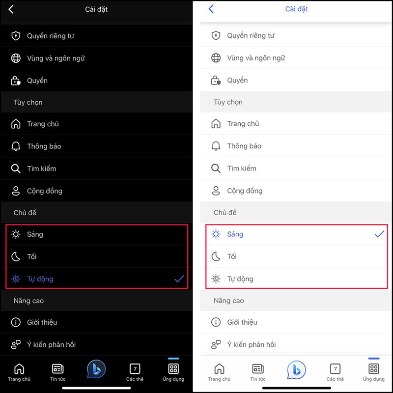 Cách bật chế độ Dark Mode trên Bing AI iOS Cách bật chế độ Dark Mode trên Bing AI iOS