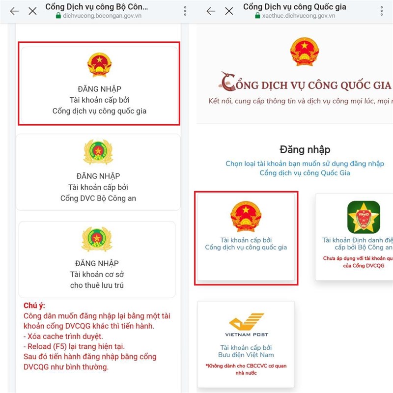 Trình báo mất hộ chiếu online