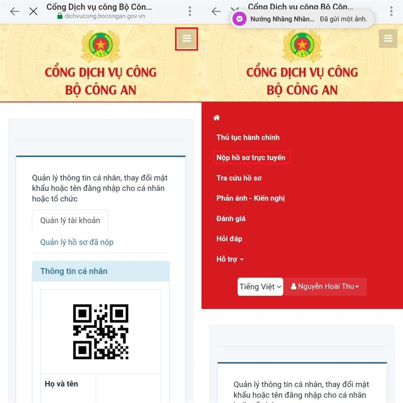 Trình báo mất hộ chiếu online