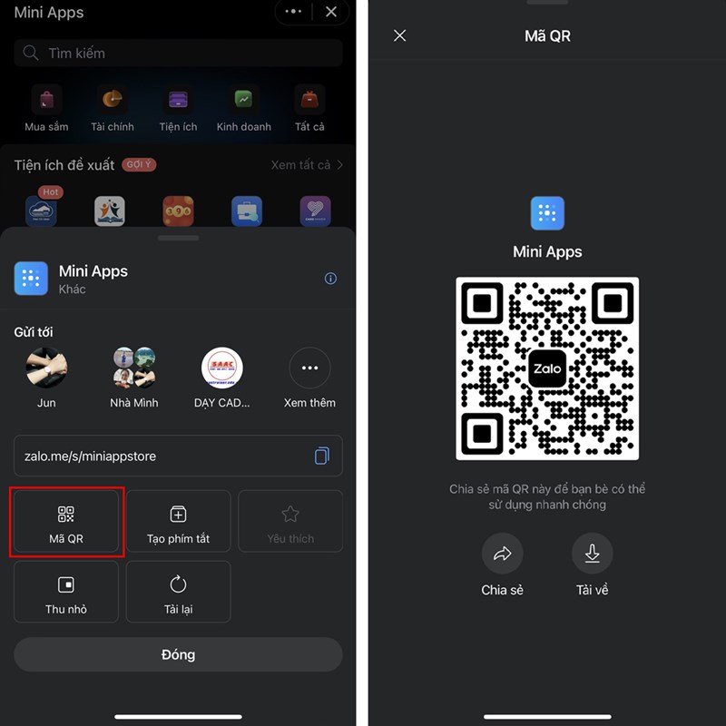 Cách tạo mã QR Mini Apps trong Zalo Cách tạo mã QR Mini Apps trong Zalo
