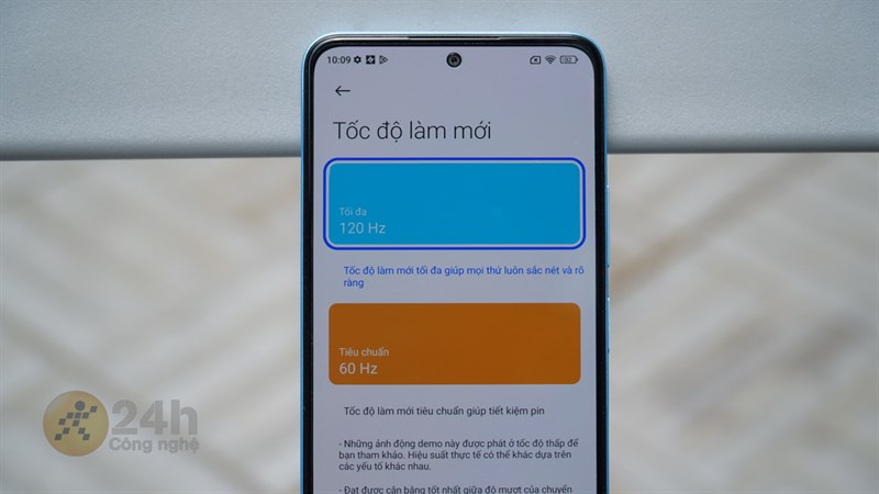 Màn hình của Redmi Note 12 còn có tần số quét 120 Hz. Màn hình của Redmi Note 12 còn có tần số quét 120 Hz.