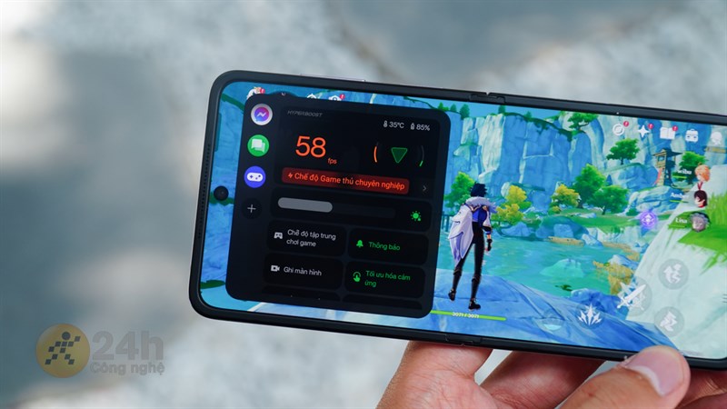 Mình đã kích hoạt tính năng HyperBoost để có được trải nghiệm chiến game đã nhất cùng OPPO Find N2 Flip.