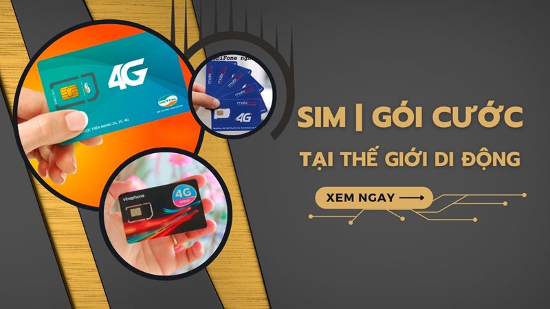 SIM Viettel Umax 90, Vina Superdata, Mobi CF90 tại TGDĐ khuyến mãi đến 30%