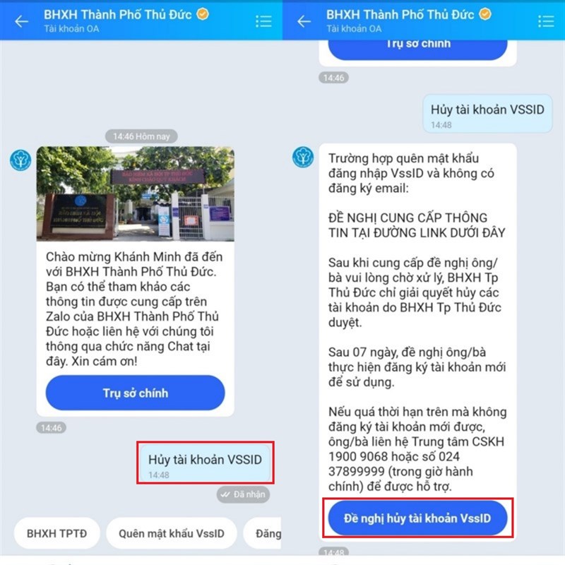 lấy lại mật khẩu VSSID bằng Zalo lấy lại mật khẩu VSSID bằng Zalo